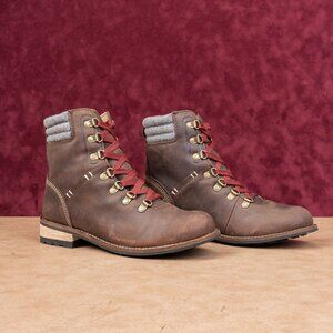 Kodiak Canada Women Fernie Brown Leather Waterproof Street Hiker Lace Boots 8.5